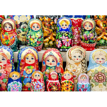 Матрешки на прилавке