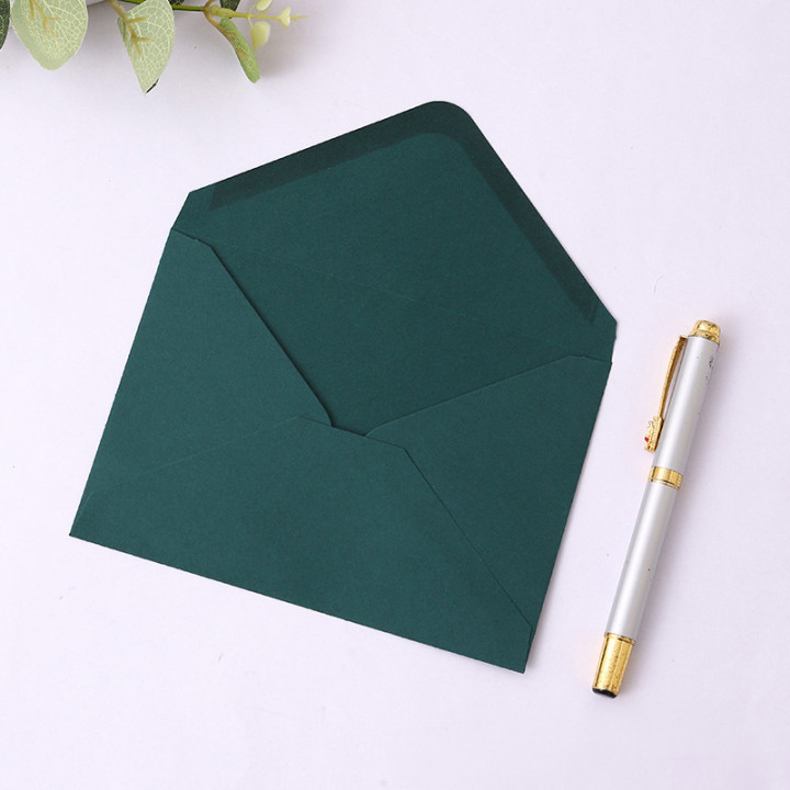 Dark green C6 envelopes (4 pcs set)
