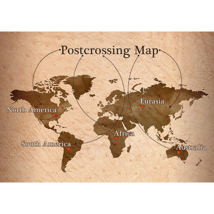 Postcrossing Map