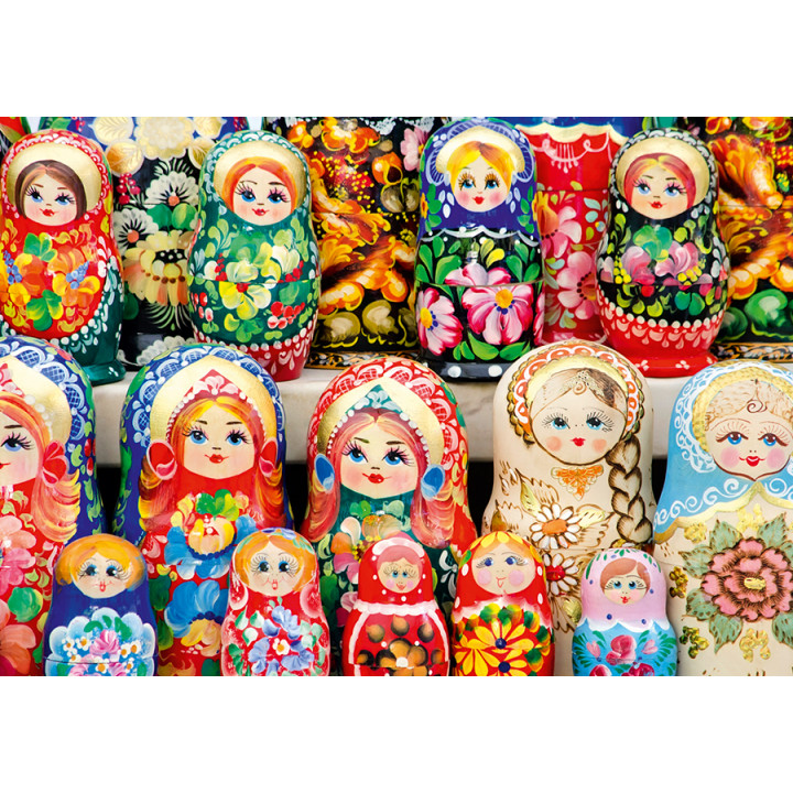 Матрешки на прилавке