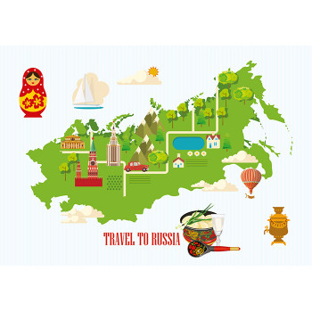 Travel to Russia (карта)