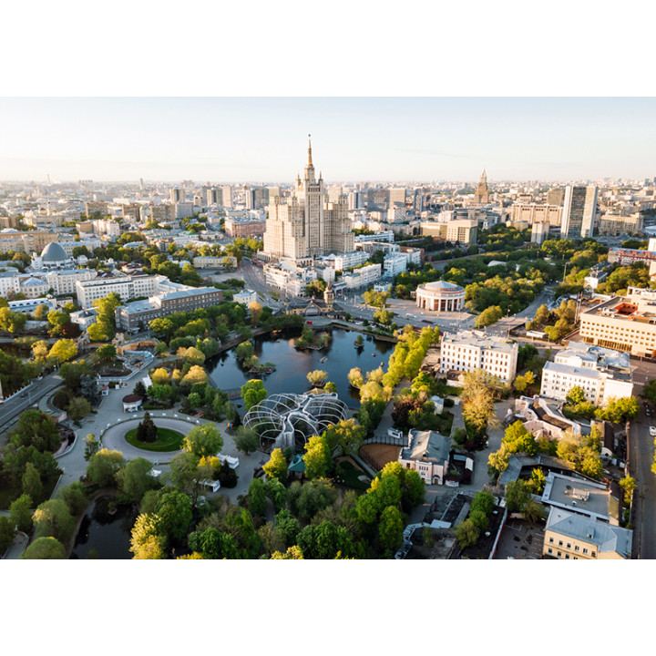 Вид на московский зоопарк