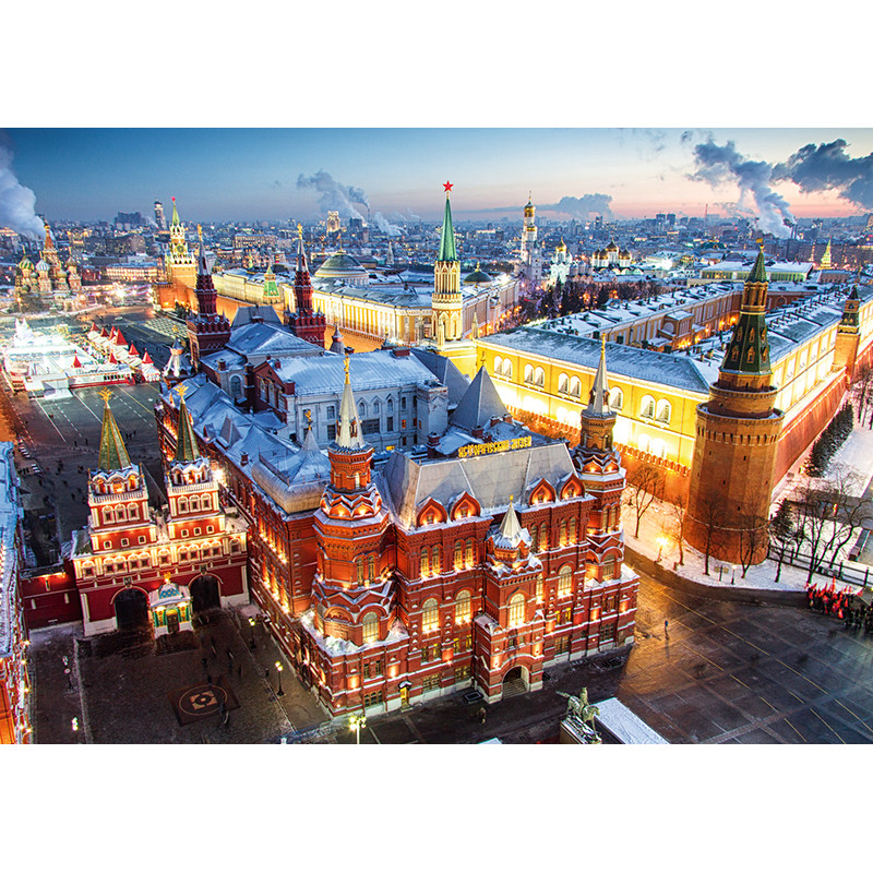 View of the Historical Museum and the Kremlin