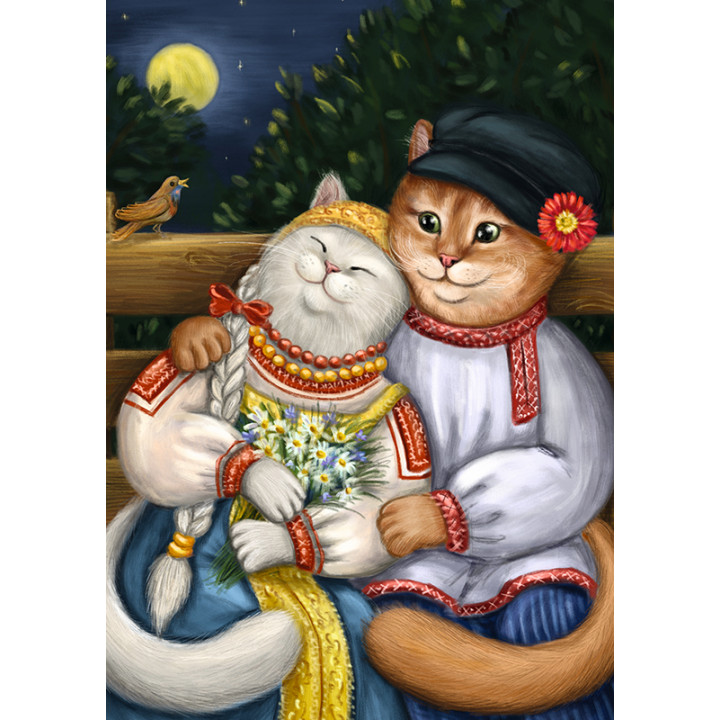 Влюбленные котики