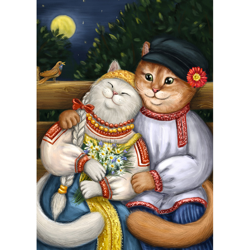 Влюбленные котики