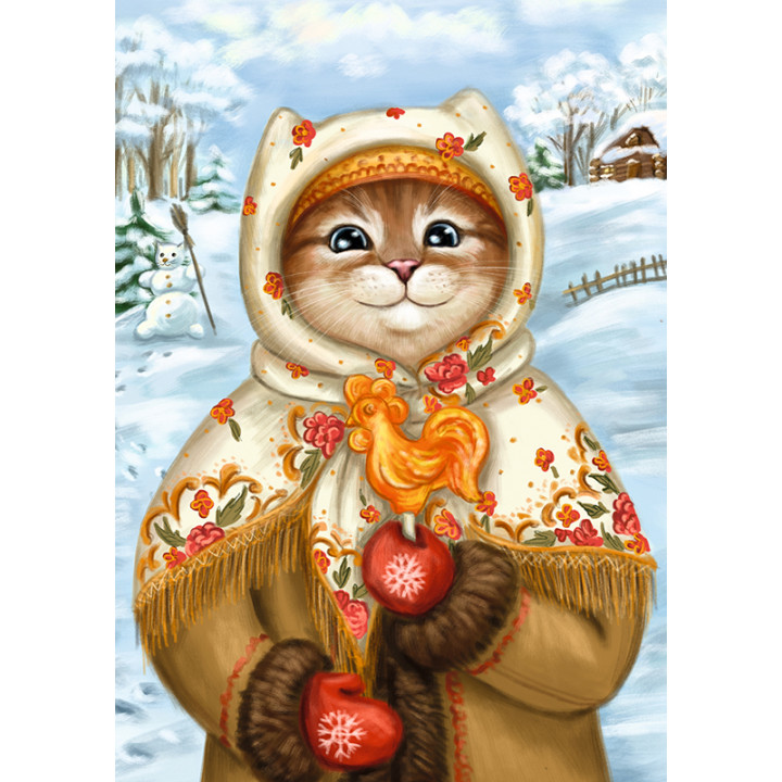 Кошка с леденцом