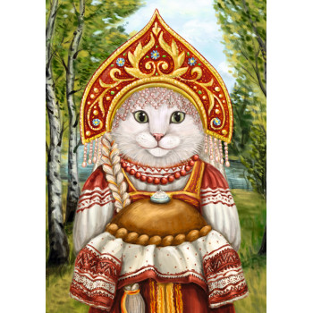 Кошка с караваем