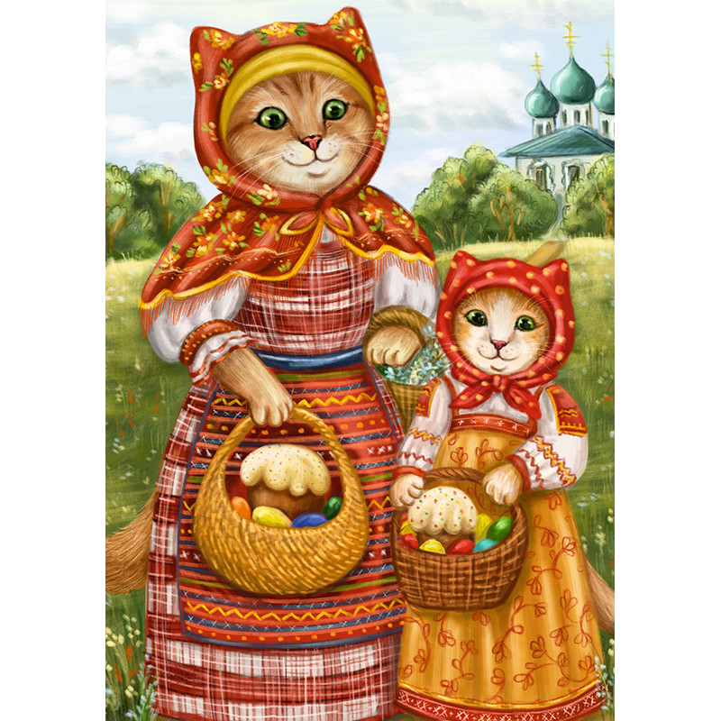 Cats with baskets