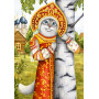 Кошечка с березкой