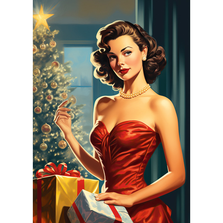 Pin Up. Christmas tree