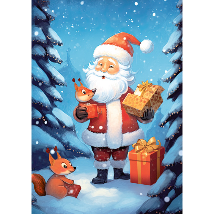 Santa and squirrels