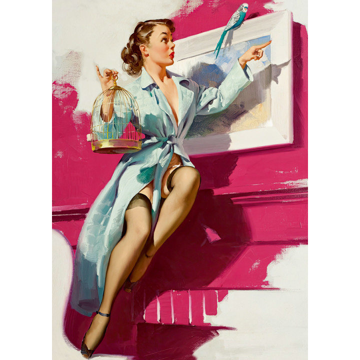 Pin Up. Попугай