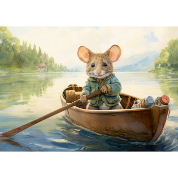 Mouse stories. Boat