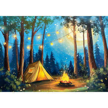 Camping in the forest
