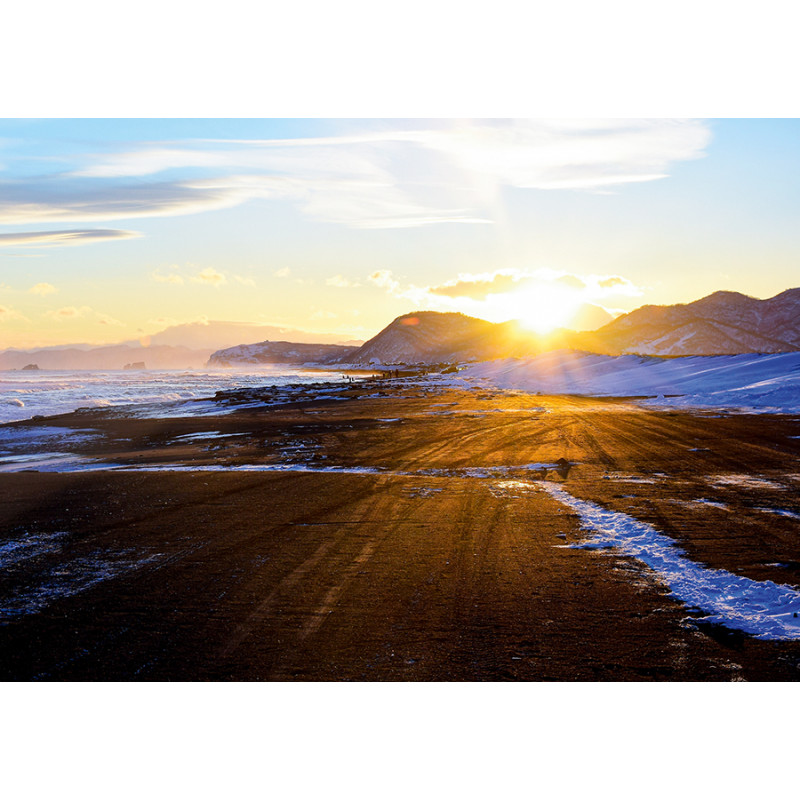 Khalaktyrskiy beach at sunset, Kamchatka