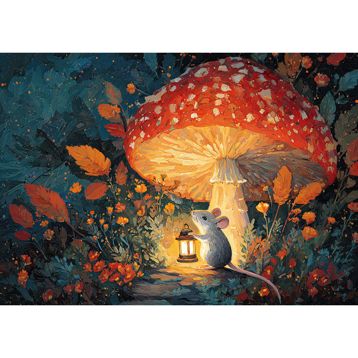 Mouse with lantern