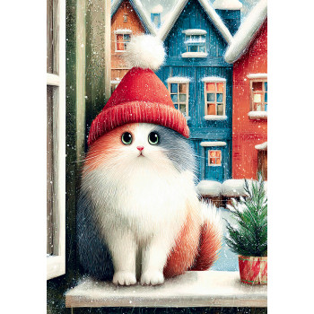 Котик на подоконнике