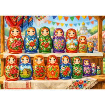 Матрешки на ярмарке