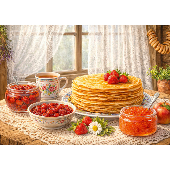 Homemade pancakes
