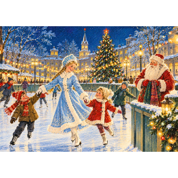 Snow Maiden at the skating rink