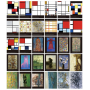 Mondrian (30 открыток, 14.2*10.2 см)
