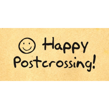 Штамп Happy Postcrossing #2 (20*45 мм)