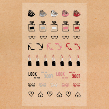 Stickers 'Fashion' (10 * 16 cm)