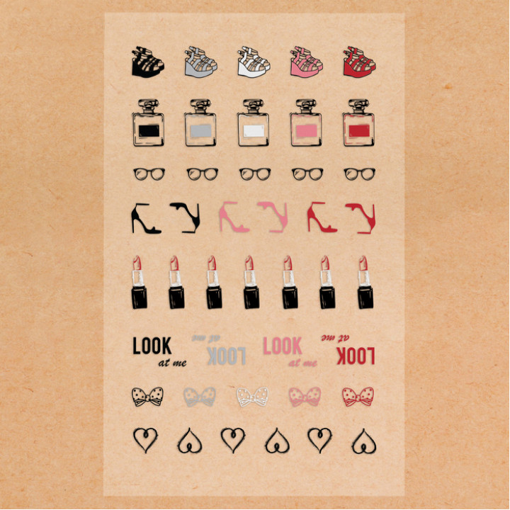 Stickers 'Fashion' (10 * 16 cm)