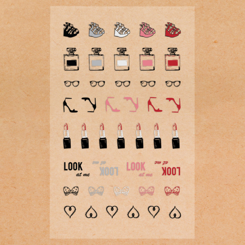 Stickers 'Fashion' (10 * 16 cm)