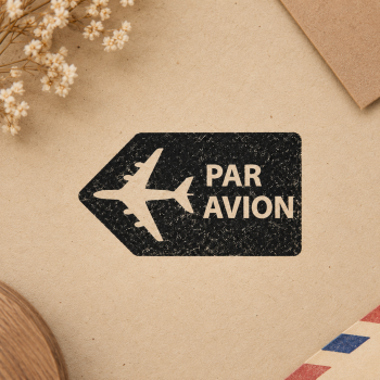 Штамп Par avion #3 (20*45 мм)