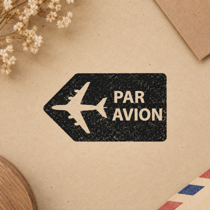 Штамп Par avion #3 (20*45 мм)