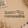 Штамп Happy Postcrossing #1 (20*45 мм)